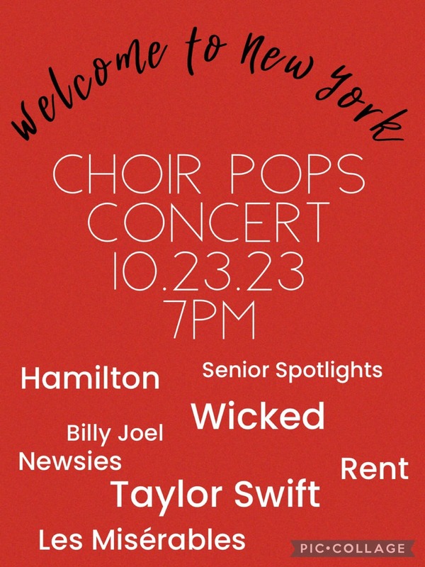 Choir Pops Concert Monday, October 23, 2023 Westby Area School District